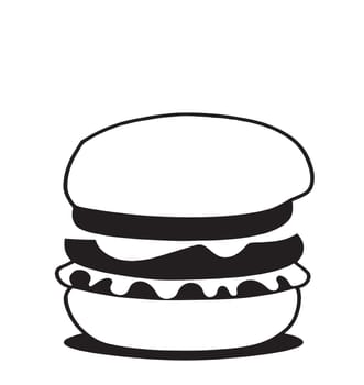 hamburger fast food icon image