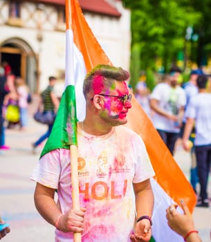 Holi color fest celebrating