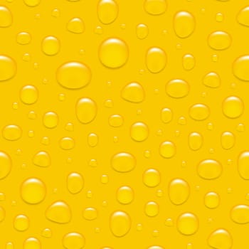 Water drops on glass. Like a beer. Seamless background.