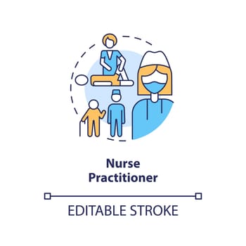 Nurse practitioner concept icon