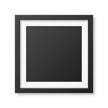 Realistic square black frame