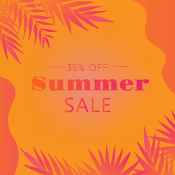 Summer Sale banner. Summer Time Wallpaper. Happy shiny Day. Fashionable styling.