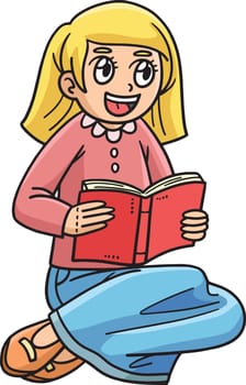 Mom Telling Stories Cartoon Colored Clipart