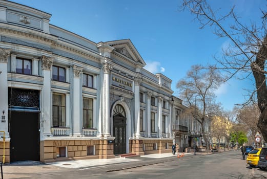 Historical building on the Gogol street in Odessa, Ukraine
