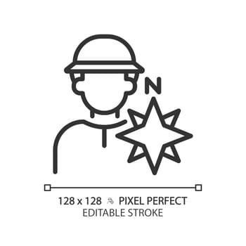 Explorer pixel perfect linear icon
