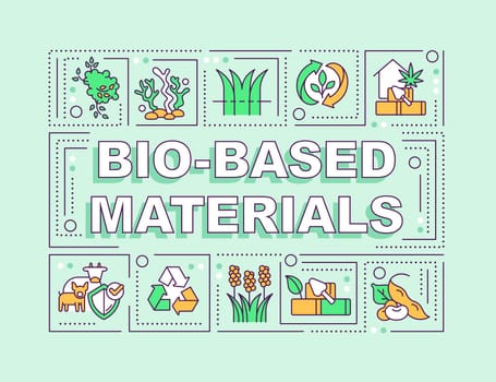 Bio based materials word concepts green banner