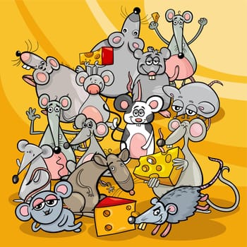 cartoon mice and rats comic animal characters