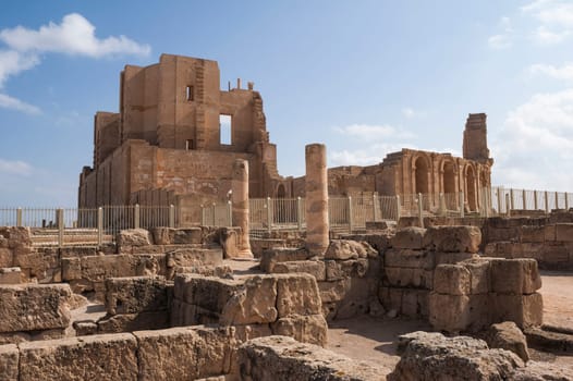 Archaeological Site of Sabratha, Libya - 10/31/2006:  The Theatre of the ancient Phoenician city of Sabratha