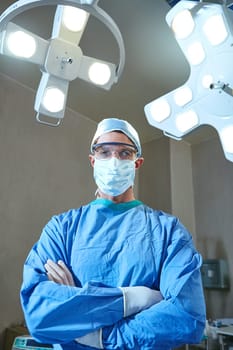 Saving lives is what I do. a surgeon in an operating room.