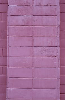 Purple painted concrete block wall