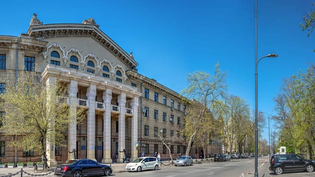 Historical building on the Marazlievskaya street in Odessa, Ukraine