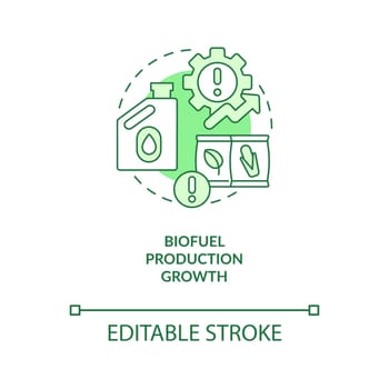 Biodiesel production growth green concept icon