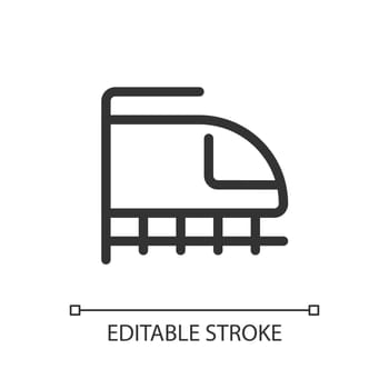 Rail transport pixel perfect linear ui icon