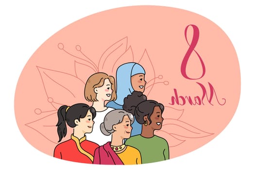 Diverse women celebrate international women day