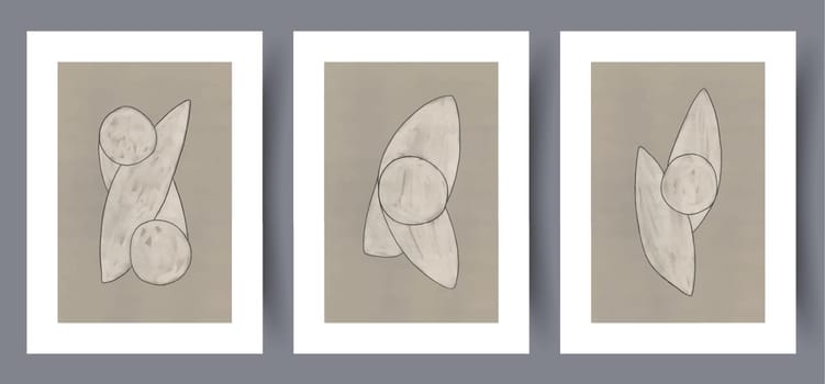 Abstract forms simplicity wall art print