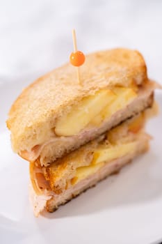 Provolone and Apple Grilled Cheese Sandwich