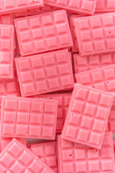 Mini pink chocolates