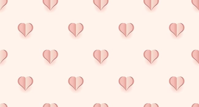 Seamless pattern with pink hearts. Hearts wallpaper. Cute pink hearts seamless texture pattern. Cute seamless pattern. Vector illustration