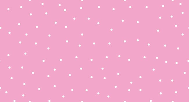 Seamless polka dot pattern. Vector repeating texture. Polka dot with color pastel background. Pink polka dot pattern. Pink polka wrapping texture. Vector illustration