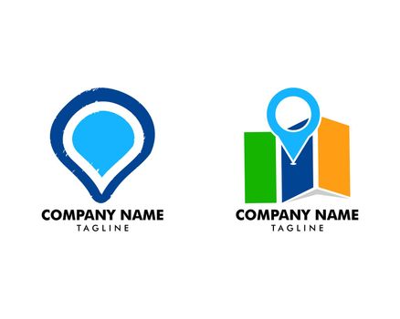 Set of Point Map Location Icon Vector Logo Template Illustration Design