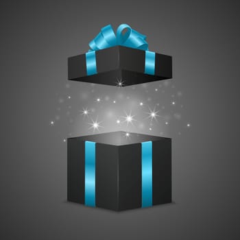 Gift box with a magic effect