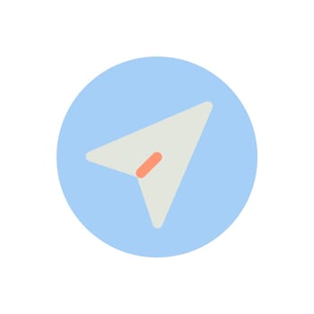 Navigation pointer flat color ui icon