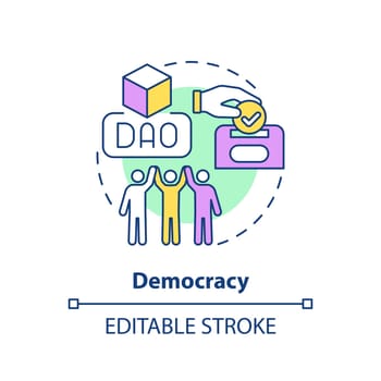 Democracy concept icon