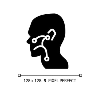 Ear, nose and throat black glyph icon