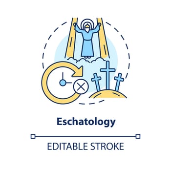 Eschatology concept icon