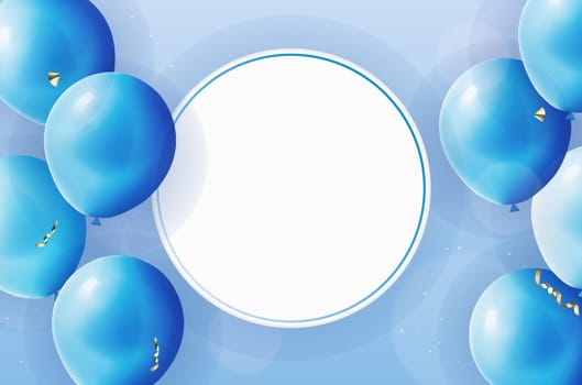 Colorful Holiday Party Balloons Vector Illustration. EPS10
