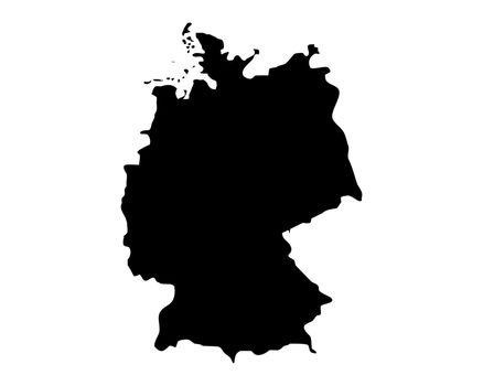 Germany, Europe Countries Map Vector Icon Template Illustration Design