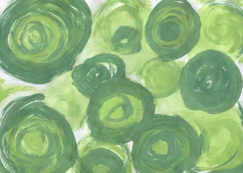 Hand Painted Abstract Watercolor Background. Watercolor Green Abstract Designs.