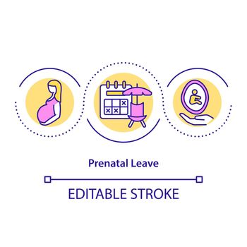 Prenatal leave concept icon