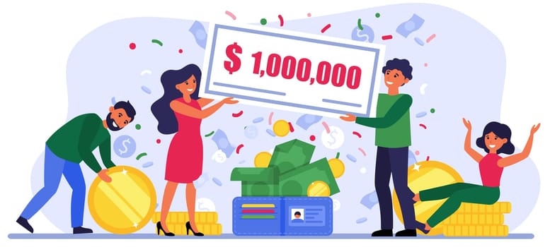 People winning million bill at lottery
