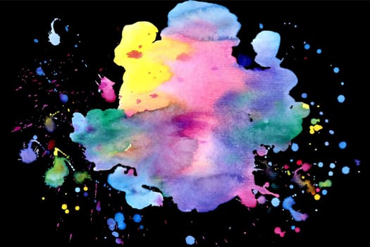 Bright watercolor spot. Abstract vector background. Bright watercolor slash.