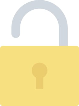 Open Lock icon vector image.