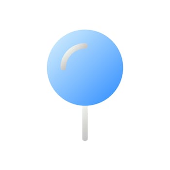 Rounded push pin flat gradient two-color ui icon