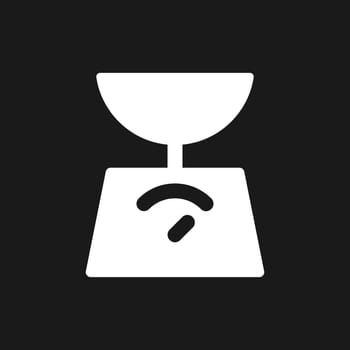 Shipping scales dark mode glyph ui icon