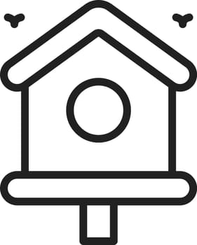 Bird House icon vector image.