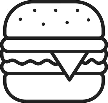 Burger icon vector image.
