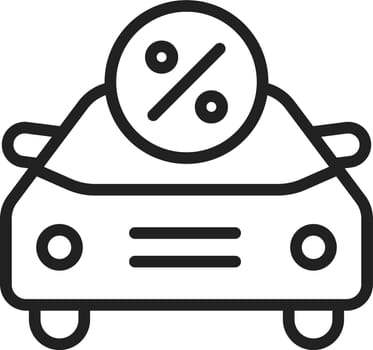 Car Loan icon vector image.