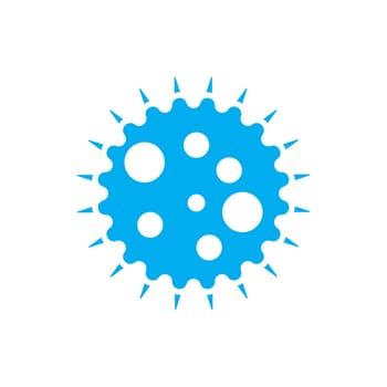 bacteria illustration logo vector