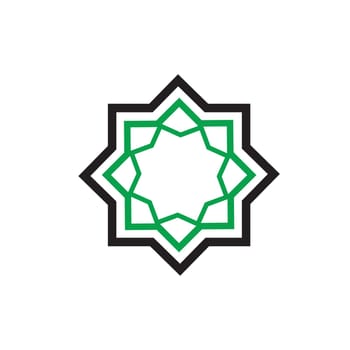 islamic religion icon logo vector
