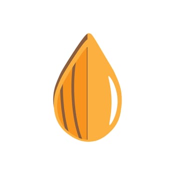 almond illustration logo vector