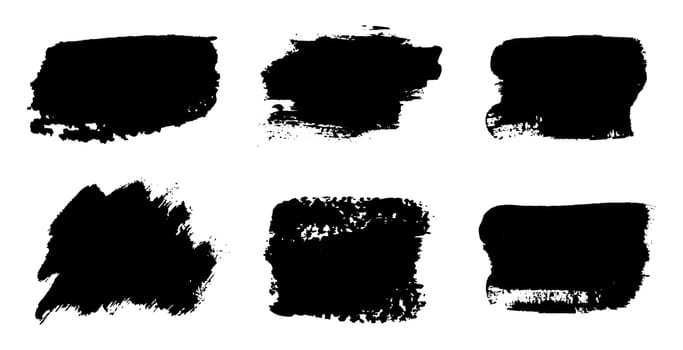 Texture brush set. Grunge background for the banner. Vector.