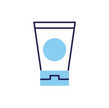 Sunscreen related vector icon.