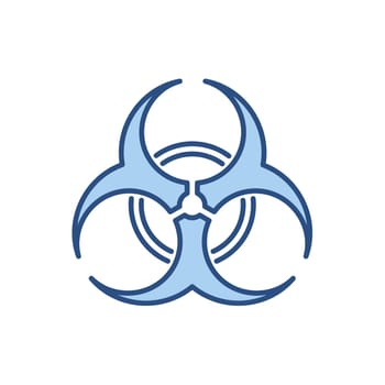 Biological Hazard related vector icon.