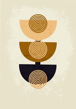 abstract modern poster in brown tones