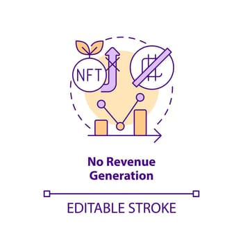No revenue generation concept icon
