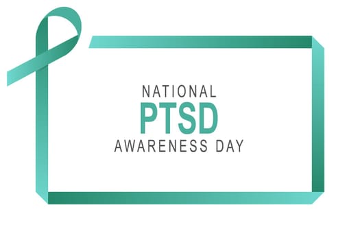 National PTSD Awareness Day background.